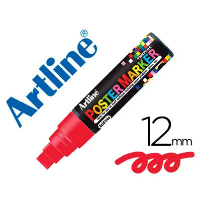 ARTLINE Rotulador Artline Poster Marker EPP-12 Punta Redonda 12 MM Color Rojo