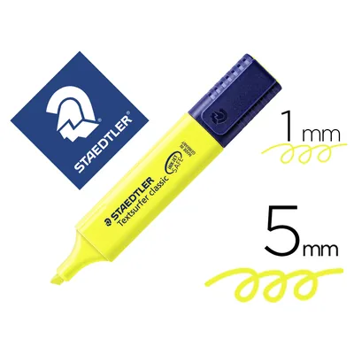 STAEDTLER Rotulador Staedtler Textsurfer Classic 364 Fluorescente Amarillo