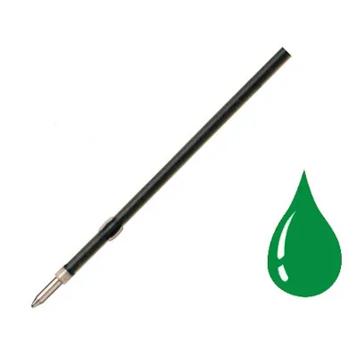 LIDERPAPEL Recambio Boligrafo Liderpapel Gummy Touch Retractil 1,0 MM Tinta Verde Bolsa de 10 Unidades