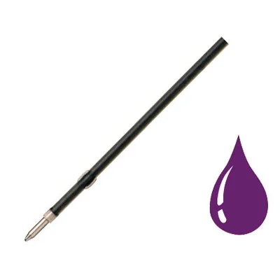 LIDERPAPEL Recambio Boligrafo Liderpapel Gummy Touch Retractil 1,0 MM Tinta Violeta Bolsa de 10 Unidades