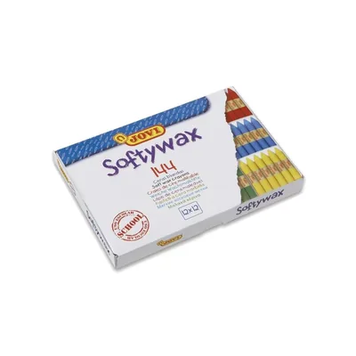 JOVI Lapices Cera Jovi Softywax Caja de 144 Unidades 12 Colores Surtidos