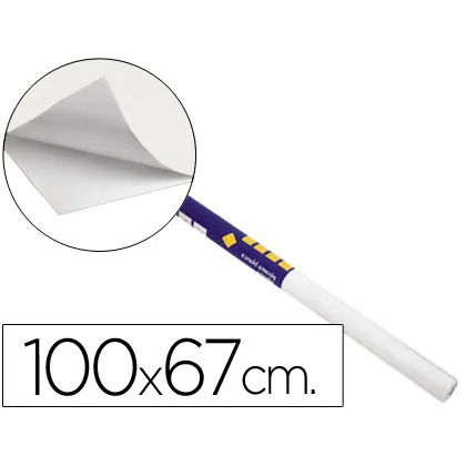 Pizarra Blanca Clipper Adhesiva Rollo 100X67,5 CM