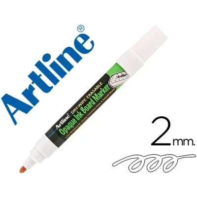 ARTLINE Rotulador Artline Pizarra EPD-4 Color Blanco Opaque Ink Board Punta Redonda 2 MM