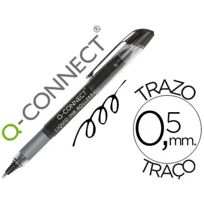 Q-CONNECT Rotulador Q-Connect Roller Ball Negro 0,5 MM
