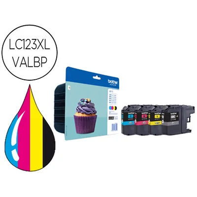 BROTHER Ink-jet Brother DCP-J4110DW MFC-J4410DW/4510DW/ 4710DW/6520DW 6720DW/6920DW Pack 4 Colores -600 Pag