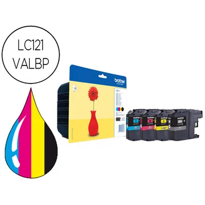 BROTHER Ink-jet Brother DCP-J132W/152W/552DW/752DW MFC-J470DW/650DW/870DW Pack 4 Colores -300 Pag