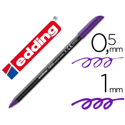 Rotulador Edding Punta Fibra 1200 Violeta n.8 Punta Fibra 0.5 MM