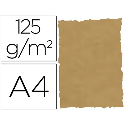 MICHEL Papel Pergamino DIN A4 Troquelado 125 GR Piel Elefante Color Pergamino Paquete de 25 Hojas
