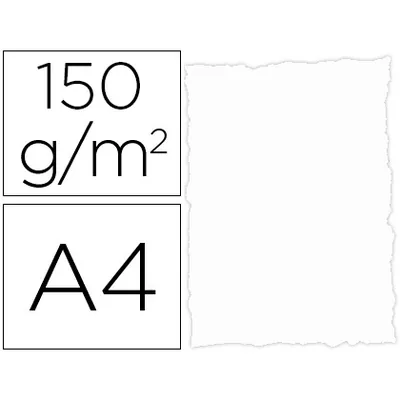 MICHEL Papel Pergamino DIN A4 Troquelado 150 GR Color Parchment Blanco Paquete de 25 Hojas