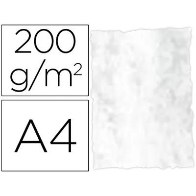 MICHEL Papel Pergamino DIN A4 Troquelado 200 GR Color Marmoleado Gris Paquete de 25 Hojas