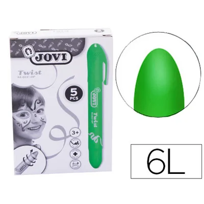 JOVI Barra de Maquillaje Jovi Twist Make-up Verde Caja de 5 Unidades