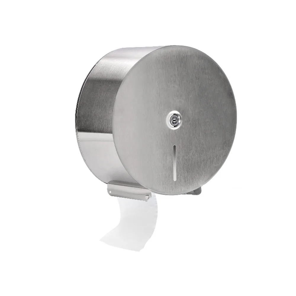 Dispensador Q-Connect de Papel Higienico Jumbo Acero Inoxidable 115X254X265 MM
