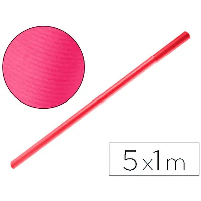 LIDERPAPEL Papel Kraft Liderpapel Fucsia Rollo 5X1 M
