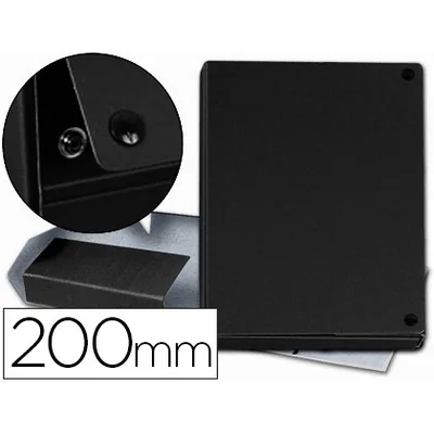 PARDO Carpeta Proyectos Pardo Folio Lomo 200 MM Carton Forrado Negro con Broche