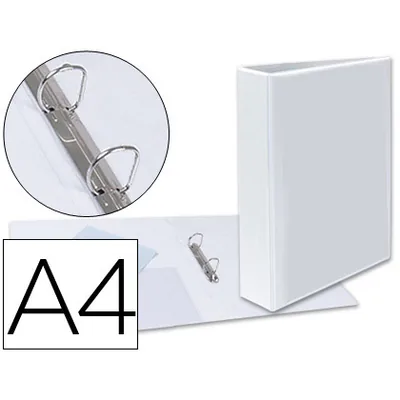 ESSELTE Carpeta Canguro 2 Anillas Mixtas 40MM Esselte A4 Plastico Blanca