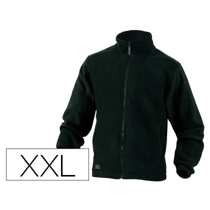 Chaqueta Deltaplus Polar con Cremallera 2 Bolsillos Color Negro Talla Xxl