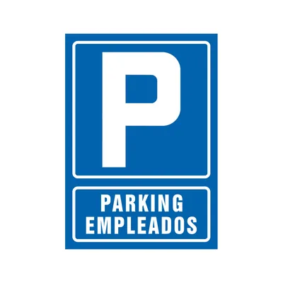 SYSSA Pictograma Syssa Señal de Parking Empleados en Pvc 210X297 MM