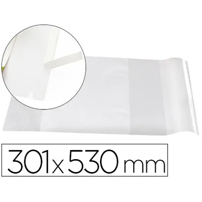LIDERPAPEL Forralibro Liderpapel Nº30 con Solapa Ajustable Adhesivo 301 X 530 MM