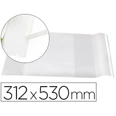 LIDERPAPEL Forralibro Liderpapel Nº31 con Solapa Ajustable Adhesivo 312 X 530 MM