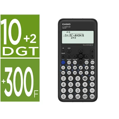 CASIO Calculadora Casio FX-82SP Cw Iberia Classwiz Cientifica + 300 Funciones 9 Memorias con Tapa