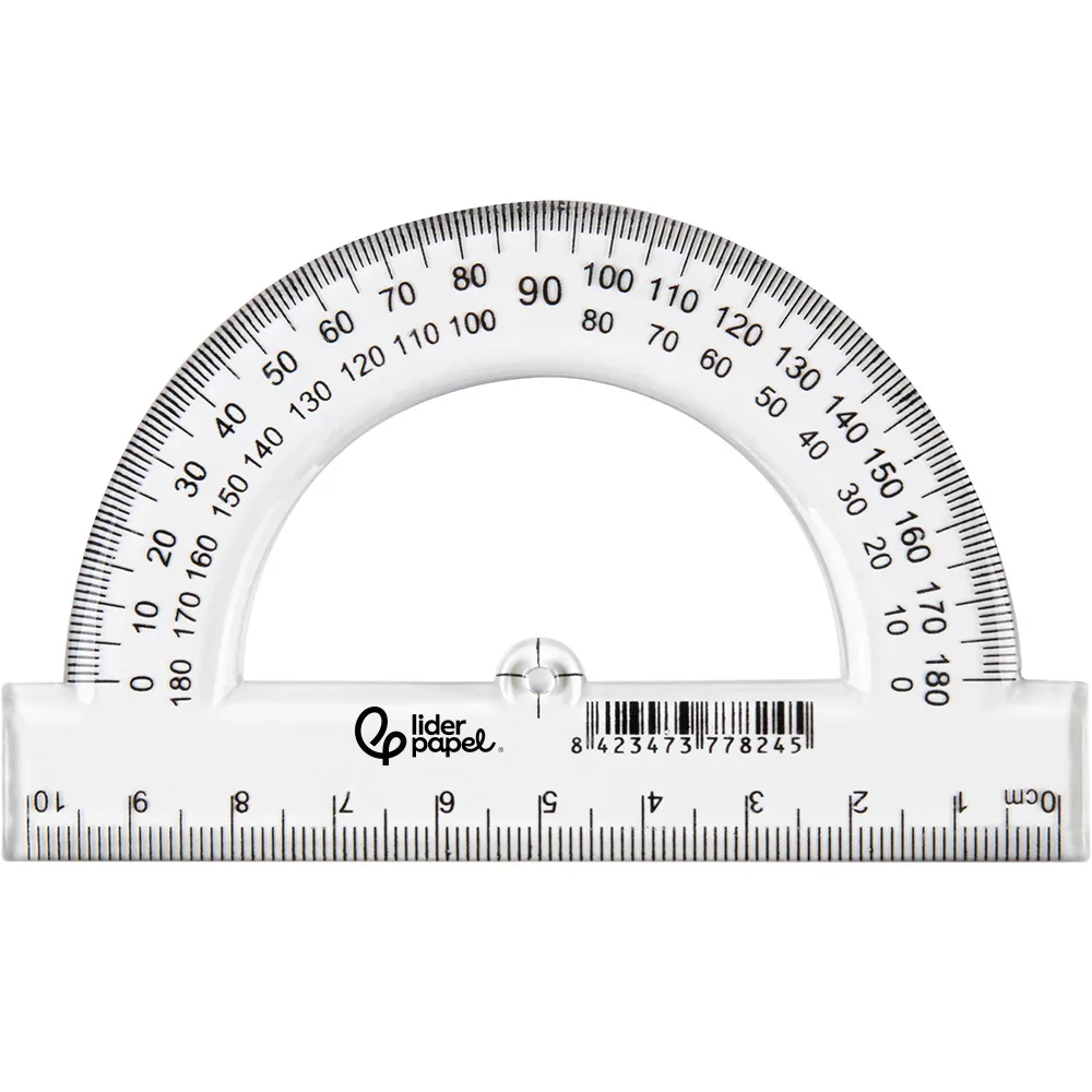Semicirculo Liderpapel 10 CM Plastico