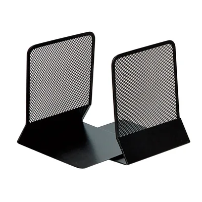 Q-CONNECT Apoyalibros Metalico Q-Connect KF15098 Rejilla Negro Juego 165X152X135 MM