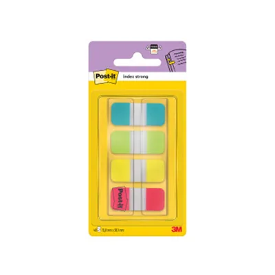 POST-IT Banderitas Separadoras Rigidas Dispensador 4 Colores Amarillo Azul Lima y Rojo Post-It Index 676-ALYR-EU