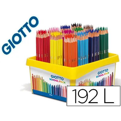 GIOTTO Lapices de Colores Giotto Stilnovo School Pack de 192 Unidades 12 Colores X 16 Unidades