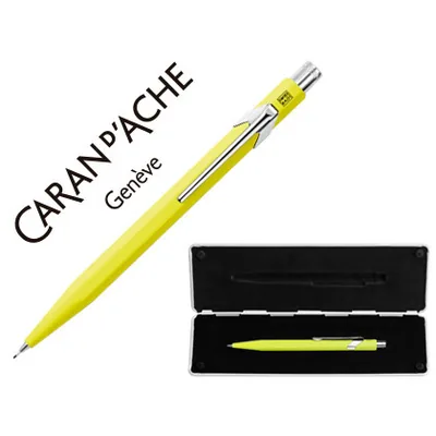 CARAN D' ACHE Portaminas Caran D'ache 844 0,7 MM con Estuche Amarillo Fluor
