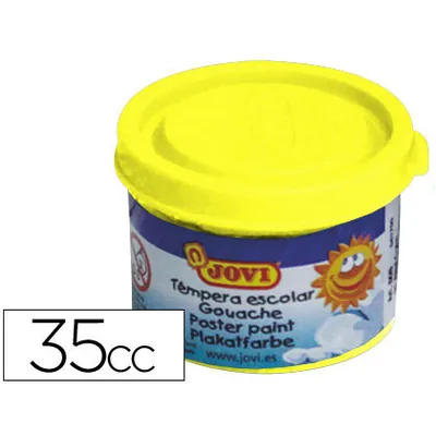 JOVI Tempera Escolar Jovi 35 ML Color Amarillo Limon