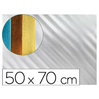 PLA Goma Eva Liderpapel 50X70 CM Espesor 2 MM Metalizada Plata