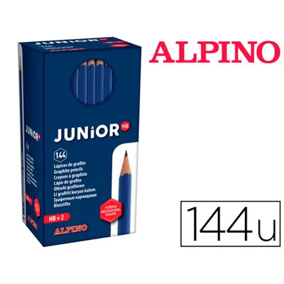 ALPINO Lapices de Grafito Alpino Junior Hb Caja de 144 Unidades