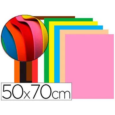 LIDERPAPEL Goma Eva Liderpapel 50X70CM 60G/M2 Espesor 1,5MM Colores Surtidos
