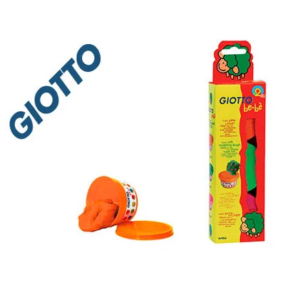 GIOTTO Pasta para Modelar Giotto Bebe Pack 3 Colores Surtidos Dermatologicamente Testada