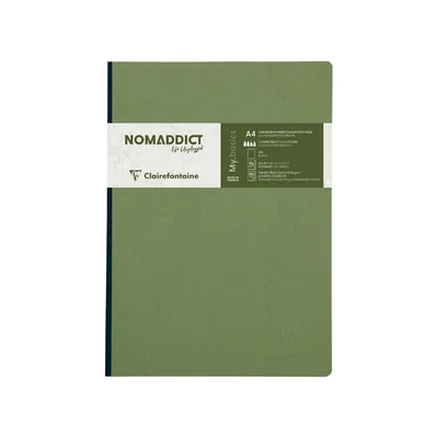 CLAIREFONTAINE Cuaderno Cosido Clairefontaine Age-bag DIN A4 96 Hojas Liso Color Verde