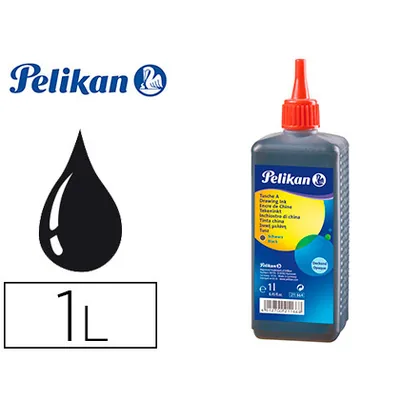 PELIKAN Tinta China Pelikan Negra Bote 1 Litro