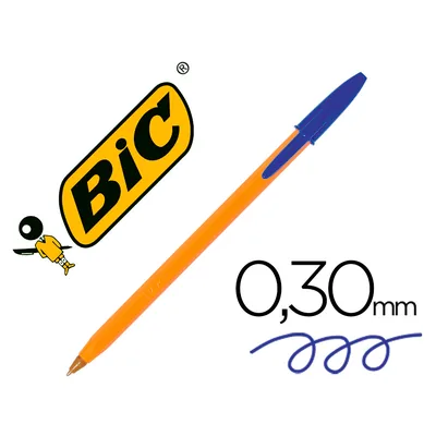 BIC Boligrafo Bic Naranja Fine Original Azul