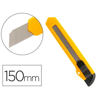 Q-CONNECT Cuter Q-Connect Plastico Ancho Cuchilla 18 MM XD-11 Blister 1 Unidad
