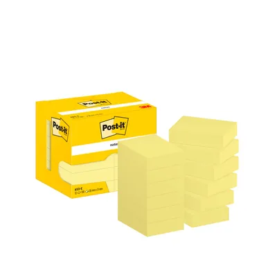 POST-IT Bloc de Notas Adhesivas Quita y Pon Post-It 38X51 MM con 100 Hojas 653E