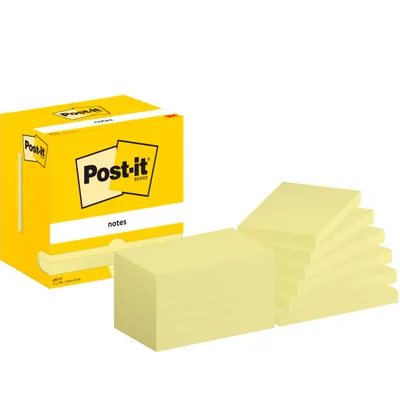 POST-IT Bloc de Notas Adhesivas Quita y Pon Post-It 76X127 MM con 100 Hojas 655