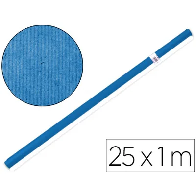 LIDERPAPEL Papel Kraft Liderpapel Azul Rollo 25X1 M